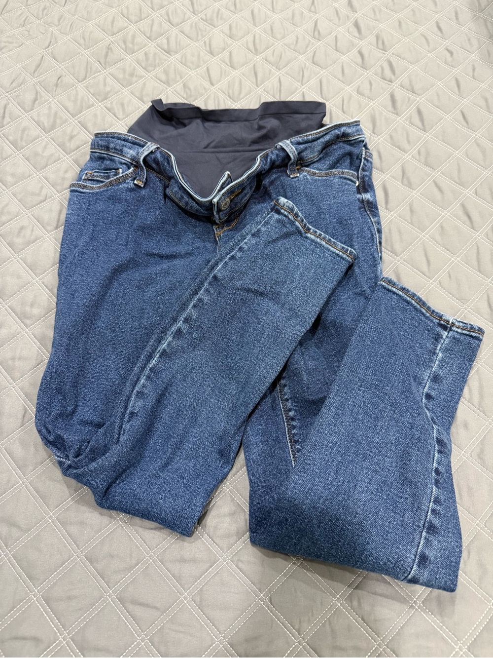 Old Navy Dark Blue Straight Leg Maternity Jeans